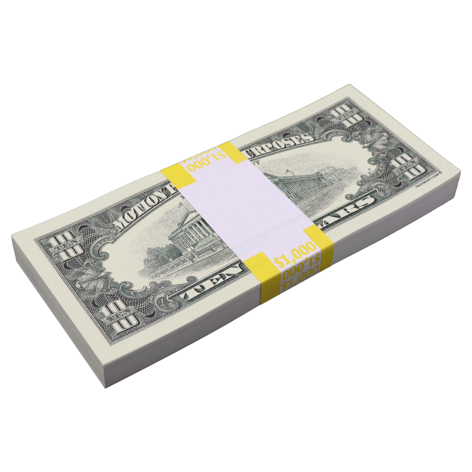 Liasse de billets de 1 000 $ de la série 1990, neufs