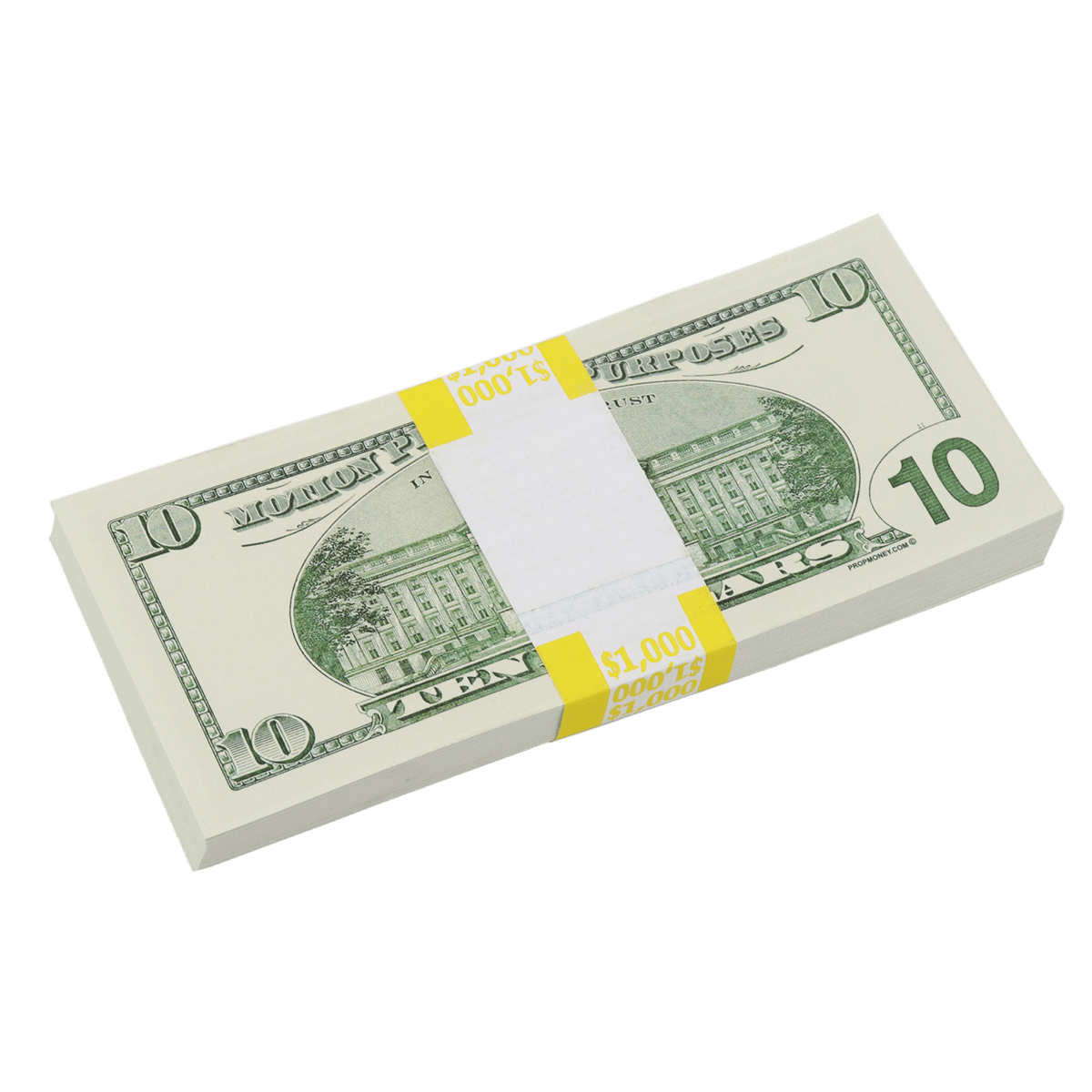 Liasse de billets de 1 000 $ de la série 2000 avec impression complète