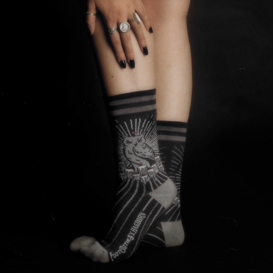Chaussettes équipage Night Owl FootClothes x Hagborn Collab