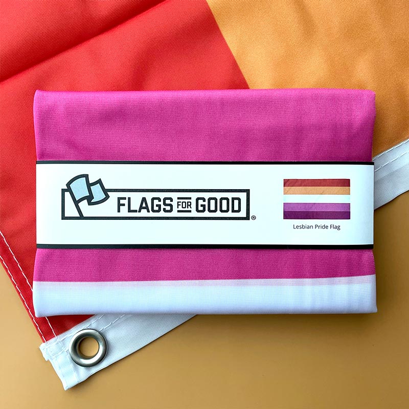 Lesbian Pride flag — 3x5 ft size with grommets