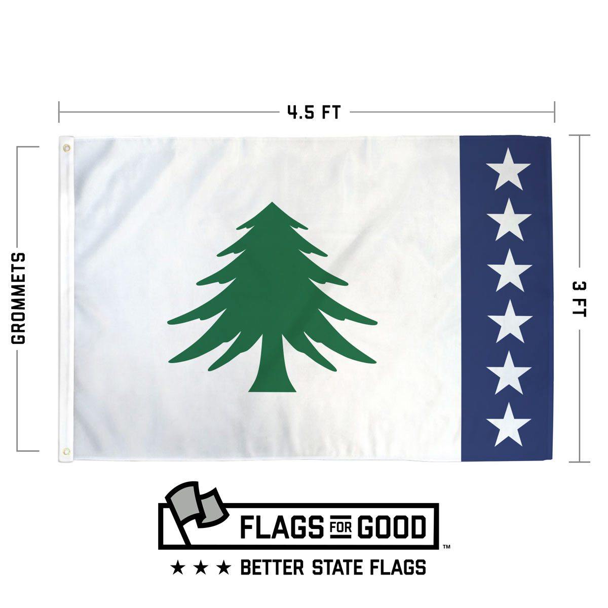 Massachusetts flag specs — size, material, and construction details