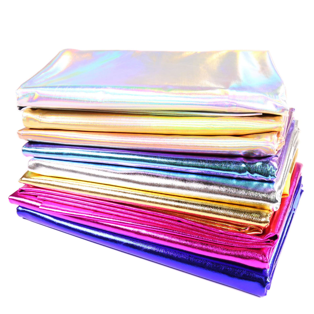 Foil Spandex Fabric – Metallic Lame 4-Way Stretch Knit by the Yard