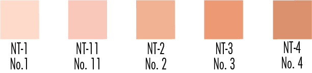 Tattoo Cover — shade chart