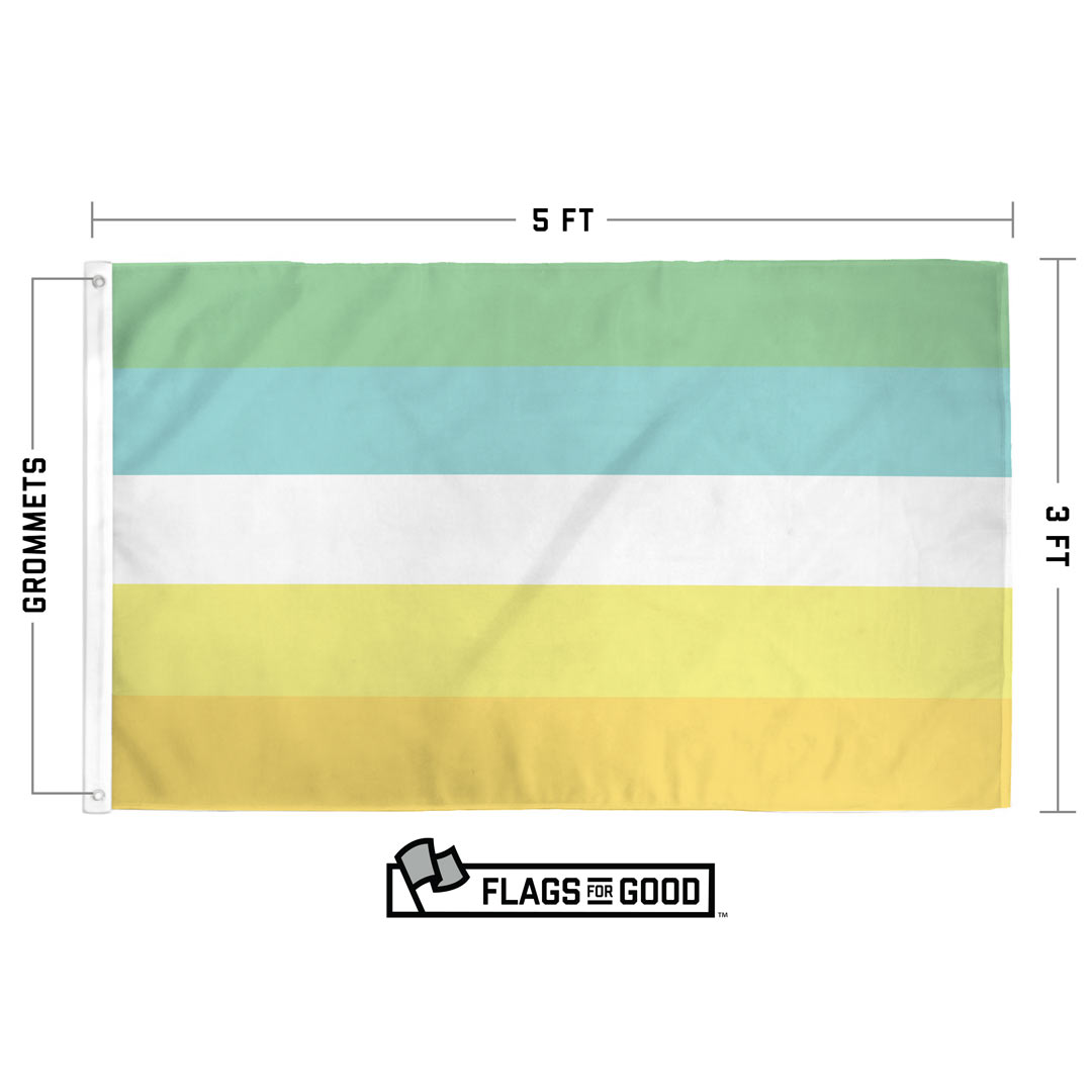 Neopronoun Pride Flag specs — size, material, and construction details