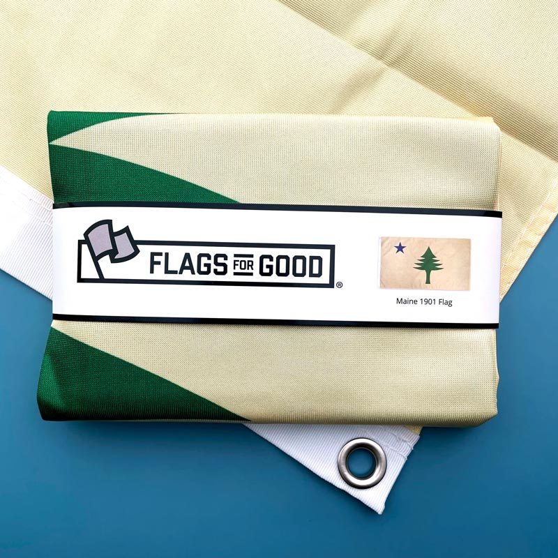 Maine 1901 flag — 3x5 ft single-sided with grommets