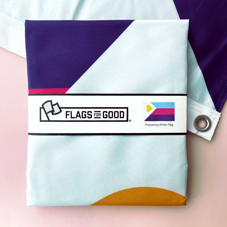 Polyamory Pride Flag — double-sided 3ft x 5ft version