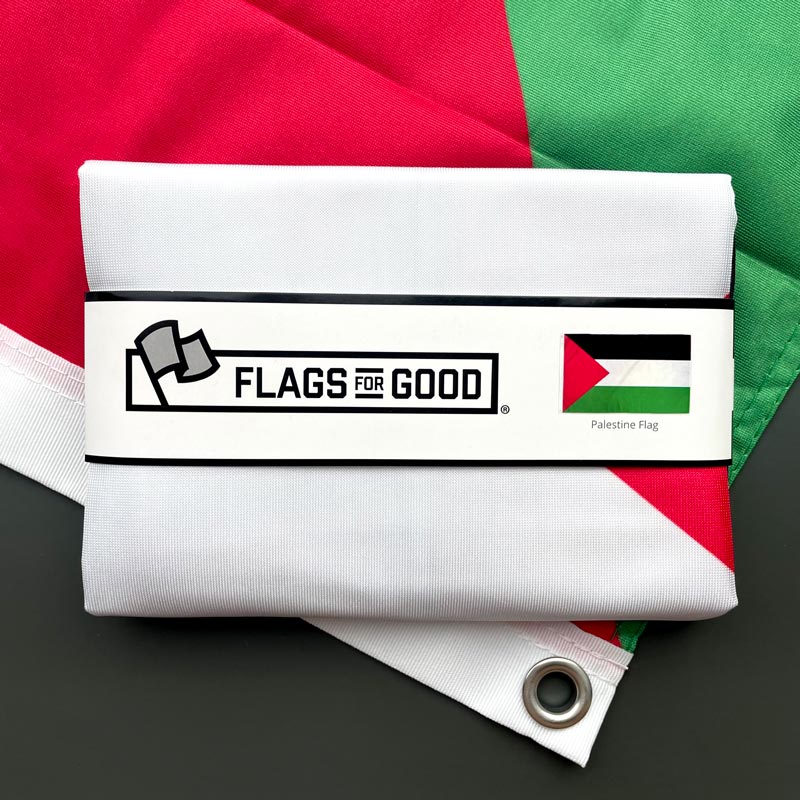 Palestine flag — 3ft x 5ft single-sided version with grommets