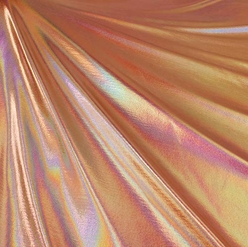 Hologram Metallic Foil Spandex Fabric | 4-Way Stretch Multicolor