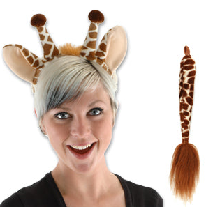 Animal Costume Kit — Donkey variant: ears headband and tail
