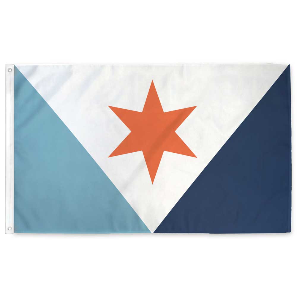Syracuse First Light Flag — sunrise design by Eric Hart, 3×5 ft with grommets