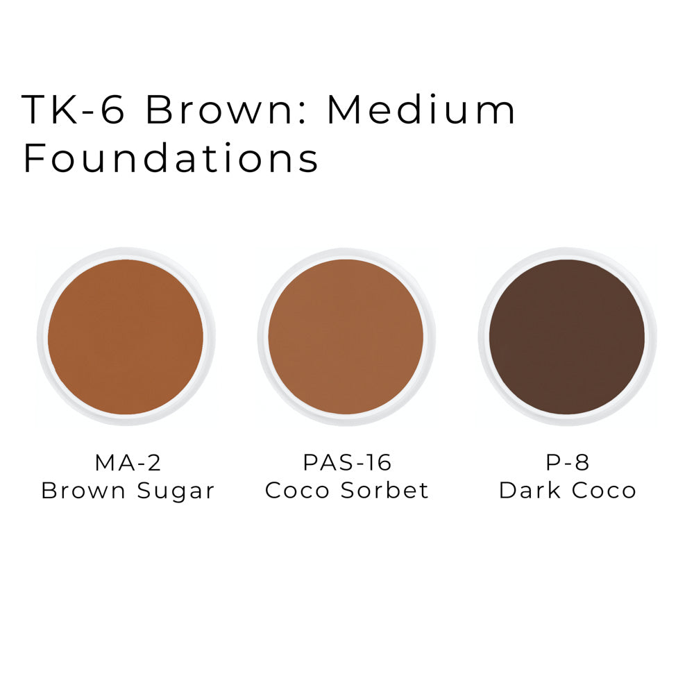 Brown: Medium Theatrical Creme Kit - TK-6