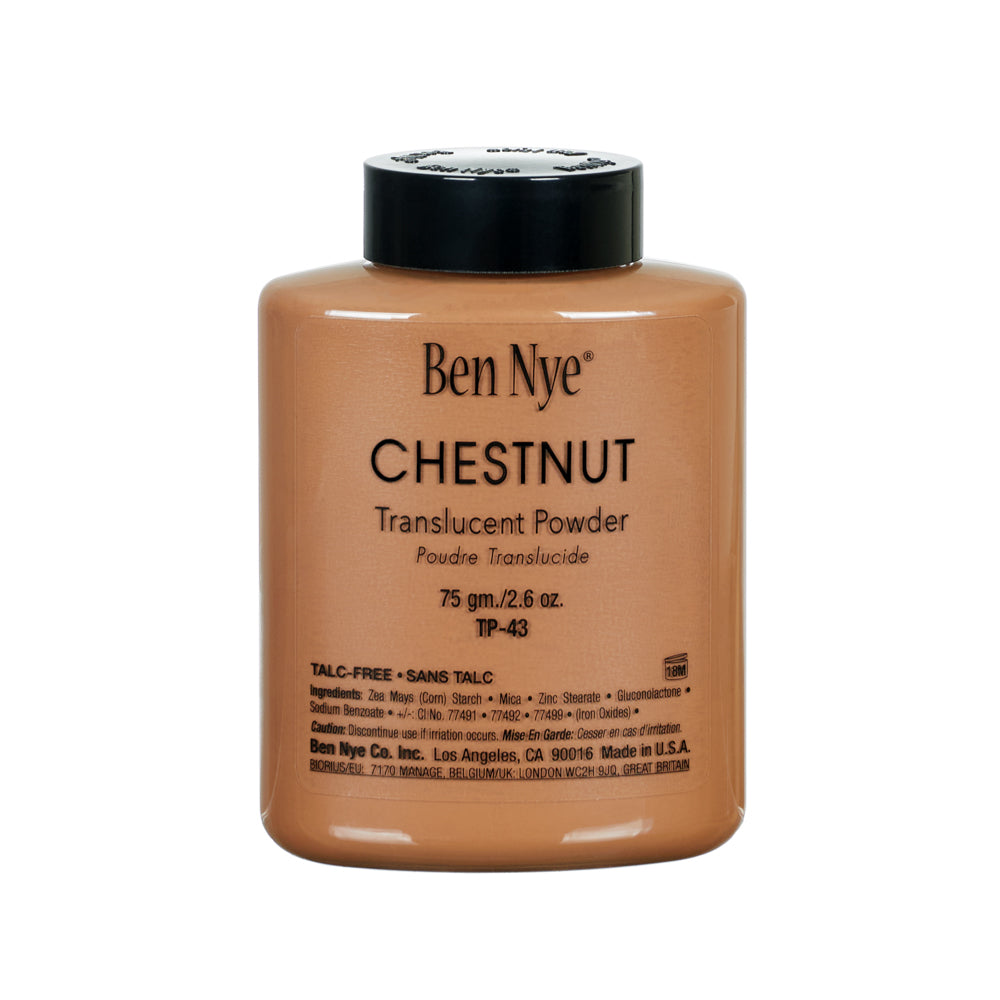 2.4 oz / Chestnut Translucent Face Powder 3oz./85gm. Shaker Bottle - TP-43