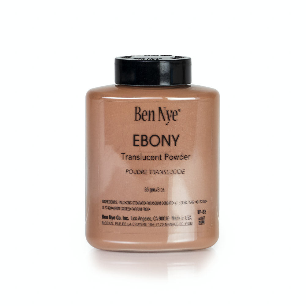 2.4 oz / Ebony Translucent Face Powder 3oz./85gm. Shaker Bottle - TP-53