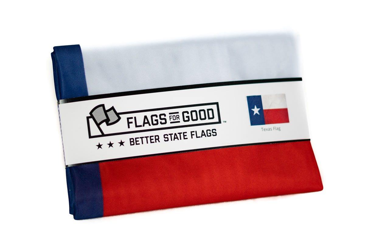 Texas flag — folded view showing Lone Star and flag edges