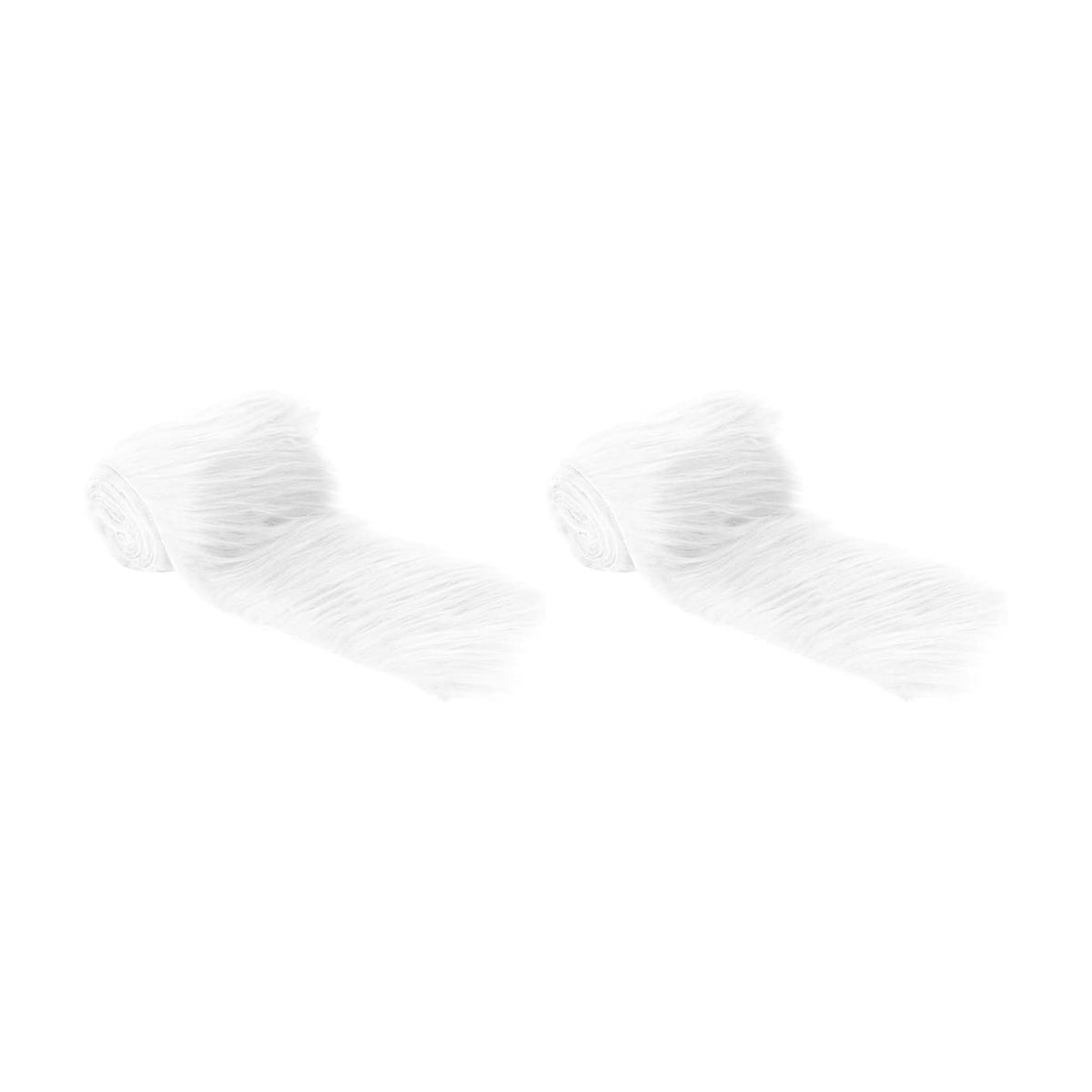 Mohair Faux Fur Fabric Strips Pre Cut Trim Ribbon Pack of 2