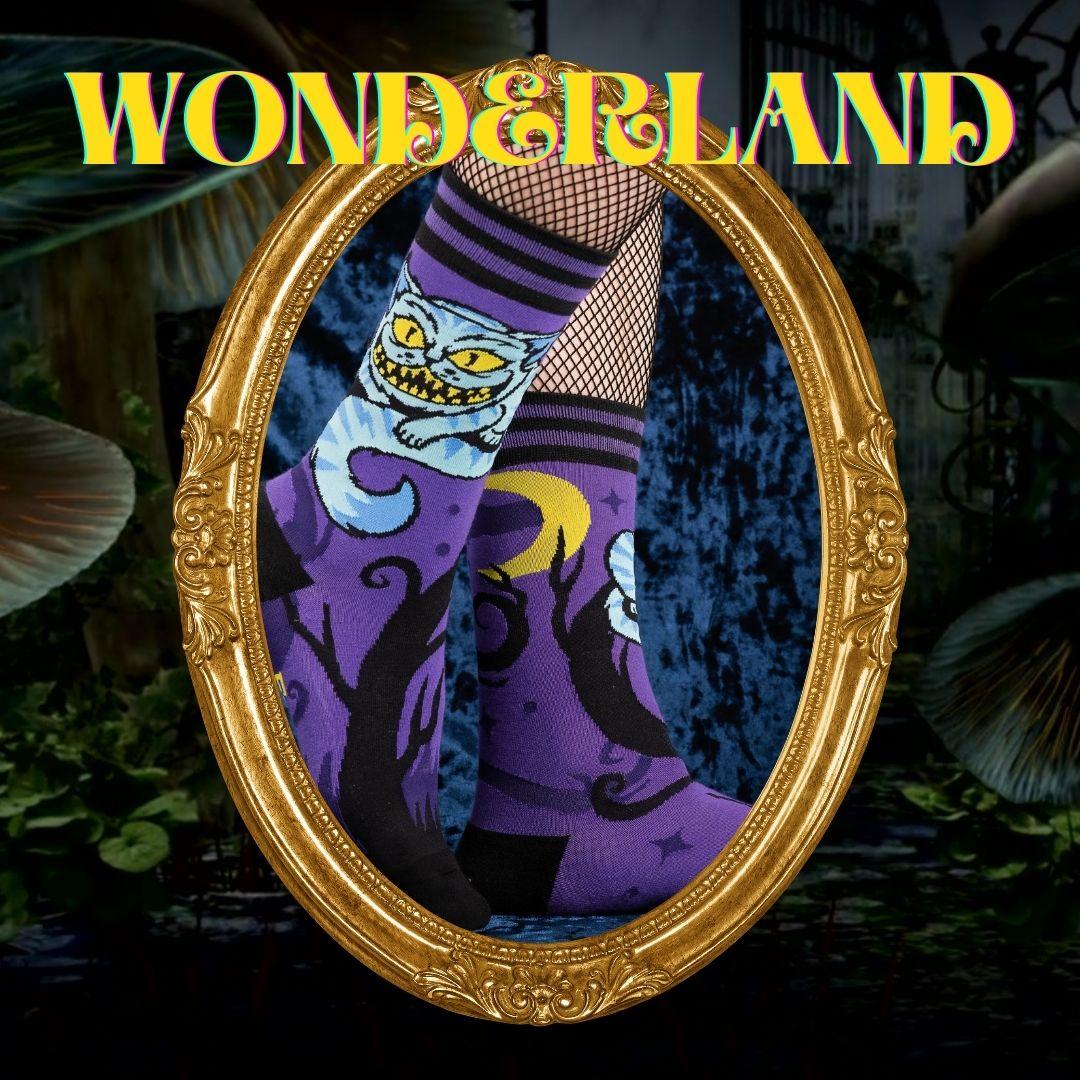Chaussettes Équipage Chat du Cheshire