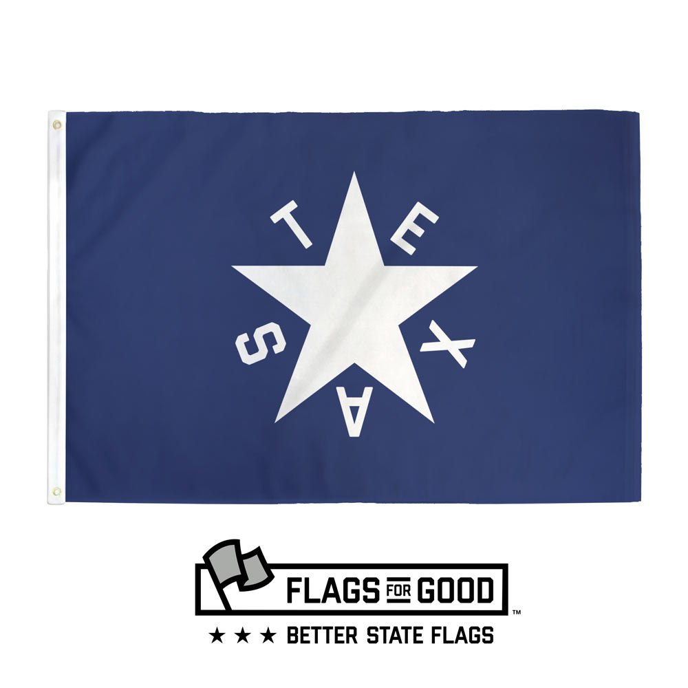 De Zavala Texas Flag — 3x4.5ft, star and stripes design, grommets and double-stitched edges