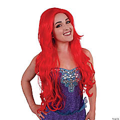 Mermaid Wig - Bright Red