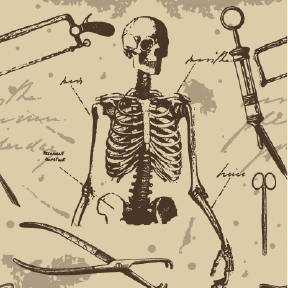 Chaussettes d'équipage médical antiques