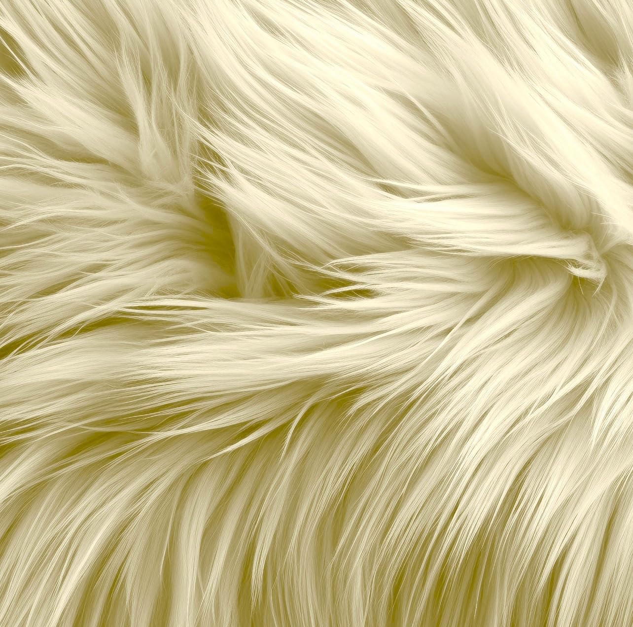 FabricLA Faux Fur Shaggy Fabric – Soft, Long Pile Fake Fur Squares