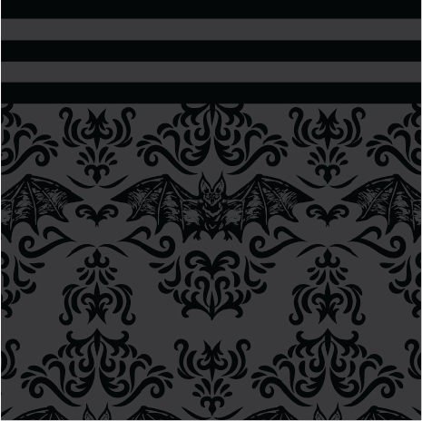 Chaussettes montantes chauve-souris damassées