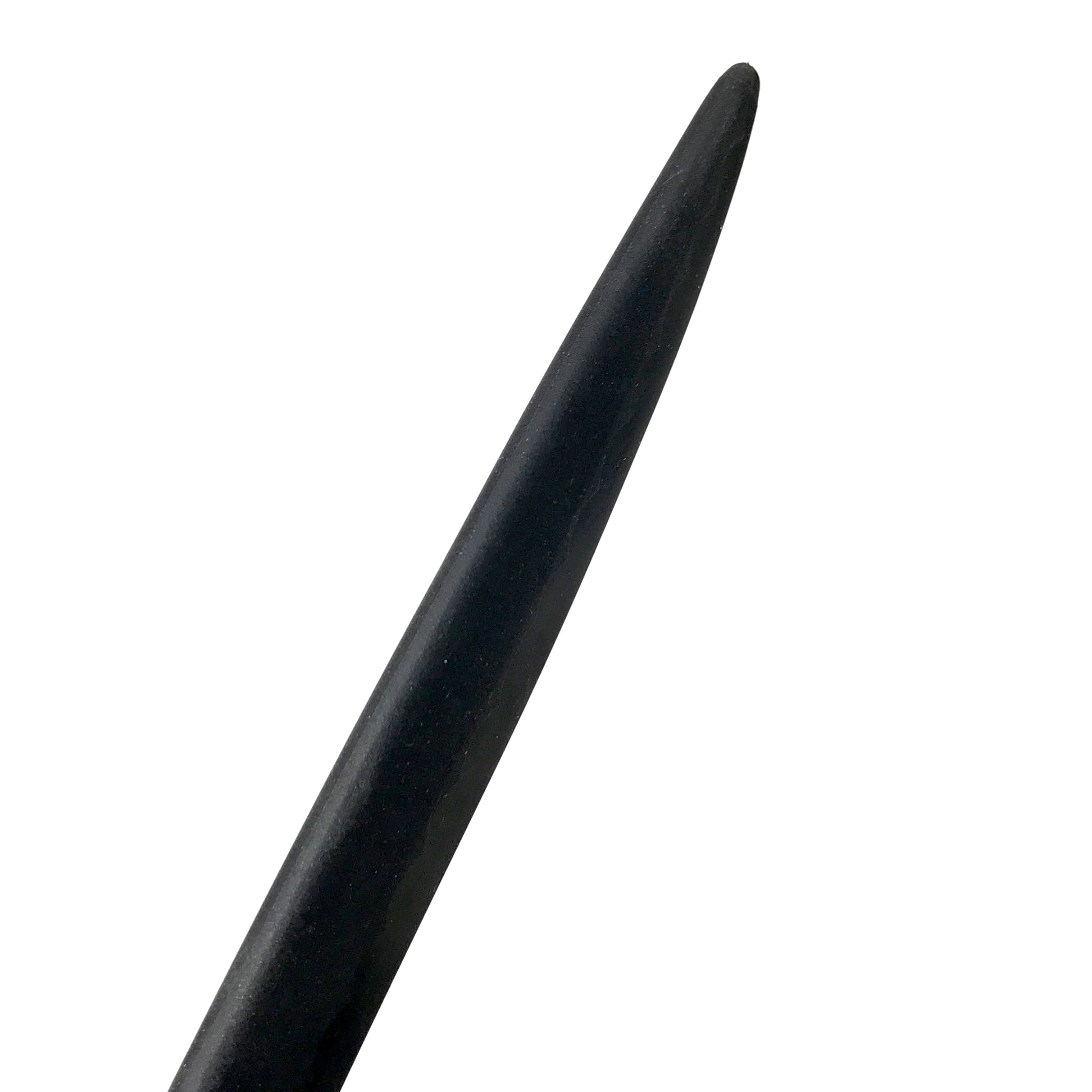 Couteau d'entraînement noir 11,9 pouces - Accessoire de contact en caoutchouc solide avec lame sûre