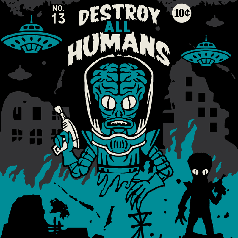 Chaussettes équipage Destroy All Humans