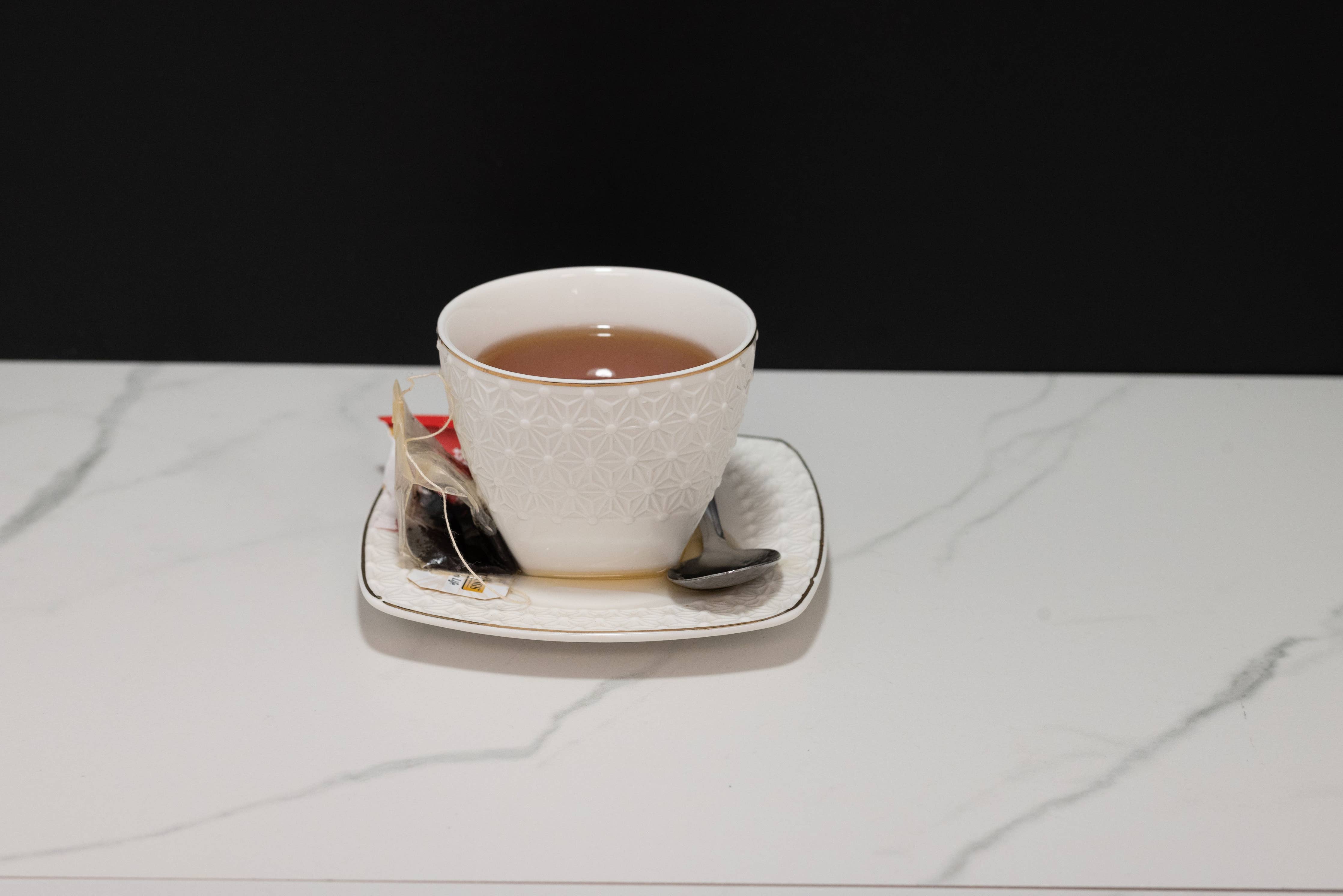 Fake Cup of Tea with Saucer - White Cup