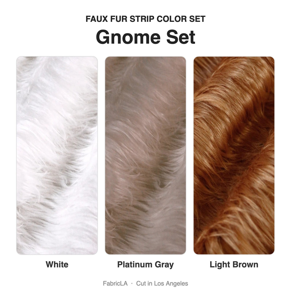 Faux Fur Fabric Trim For Crafts Mix Fur Ribbon Pack of 4