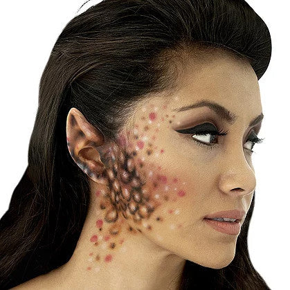 Woochie small space/elf ear prosthetics — 1-inch foam latex pointy ears, flesh-toned pair