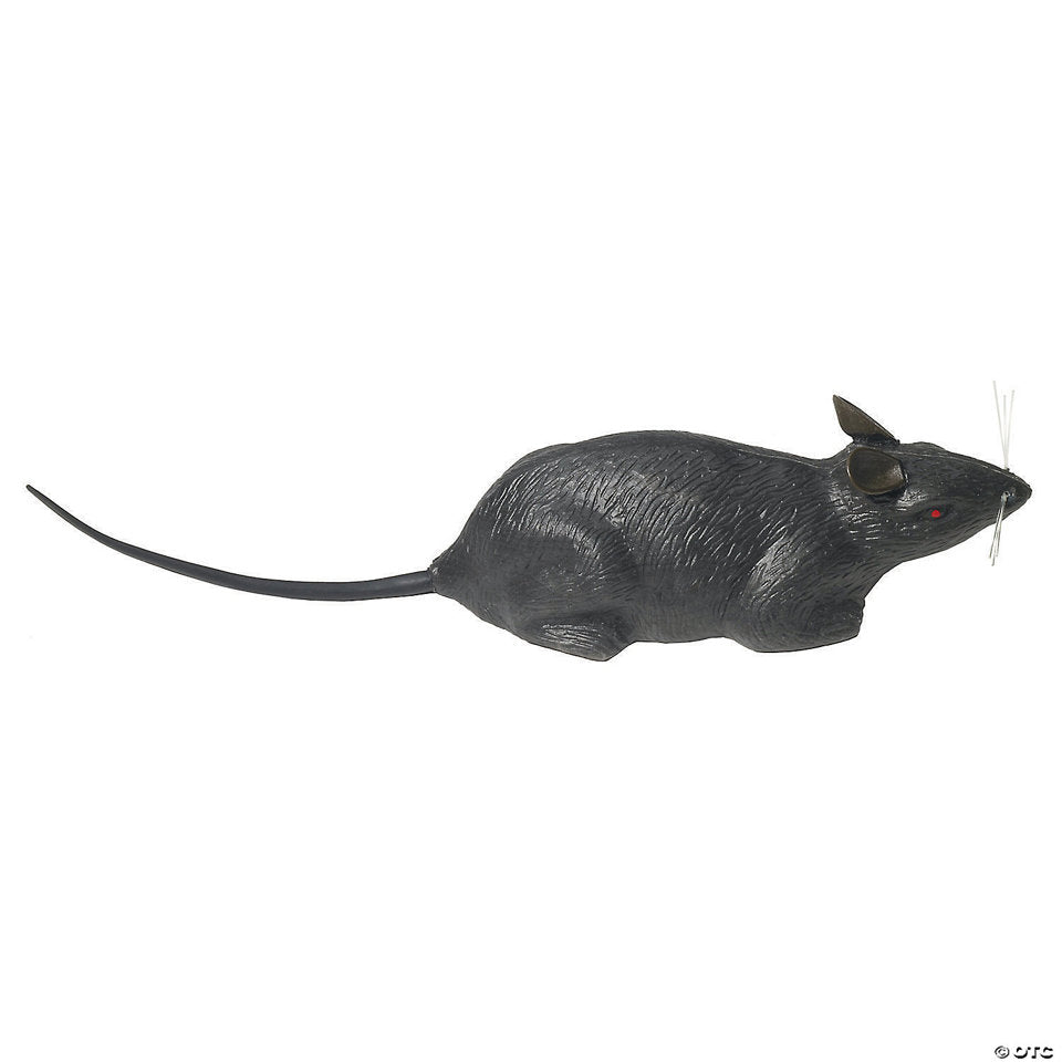 Rat stage prop — realistic 7" long gray plastic rat