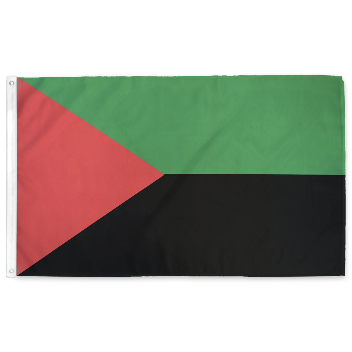 Martinique Flag (2023) — red, green, and black horizontal stripes, 3ft x 5ft with grommets