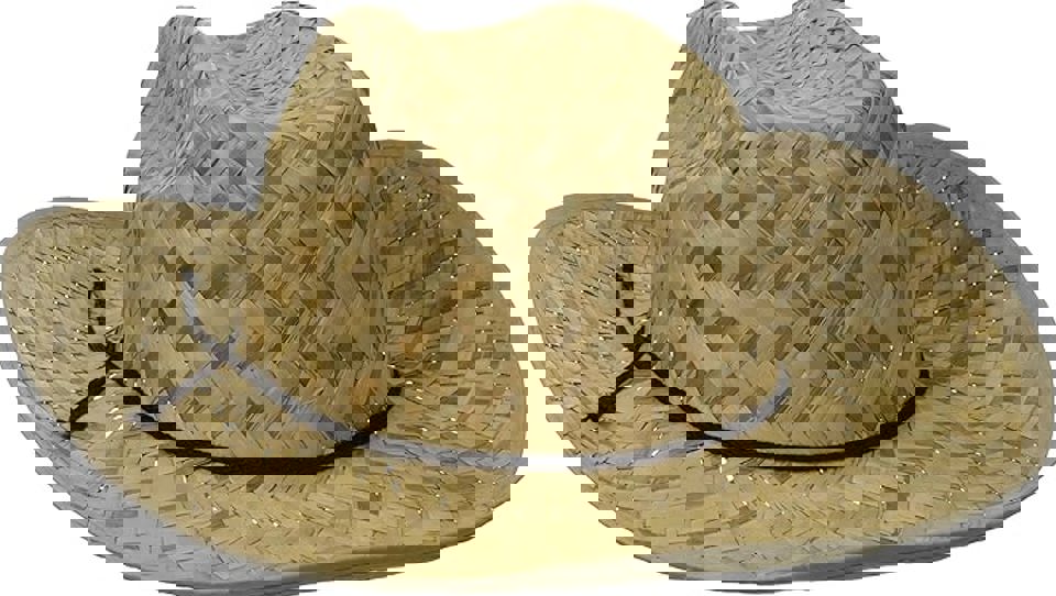Sombrero de vaquero de paja