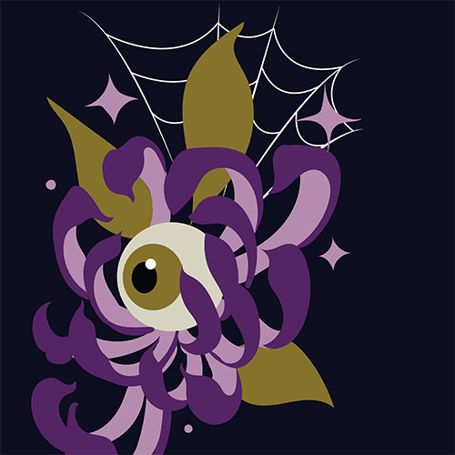 Chaussettes d'équipage Arachnid's Bloom
