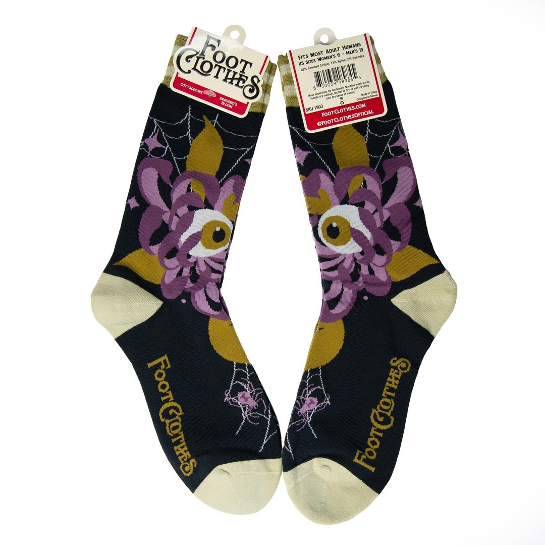 Chaussettes d'équipage Arachnid's Bloom