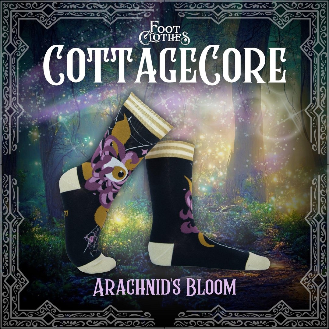 Chaussettes d'équipage Arachnid's Bloom