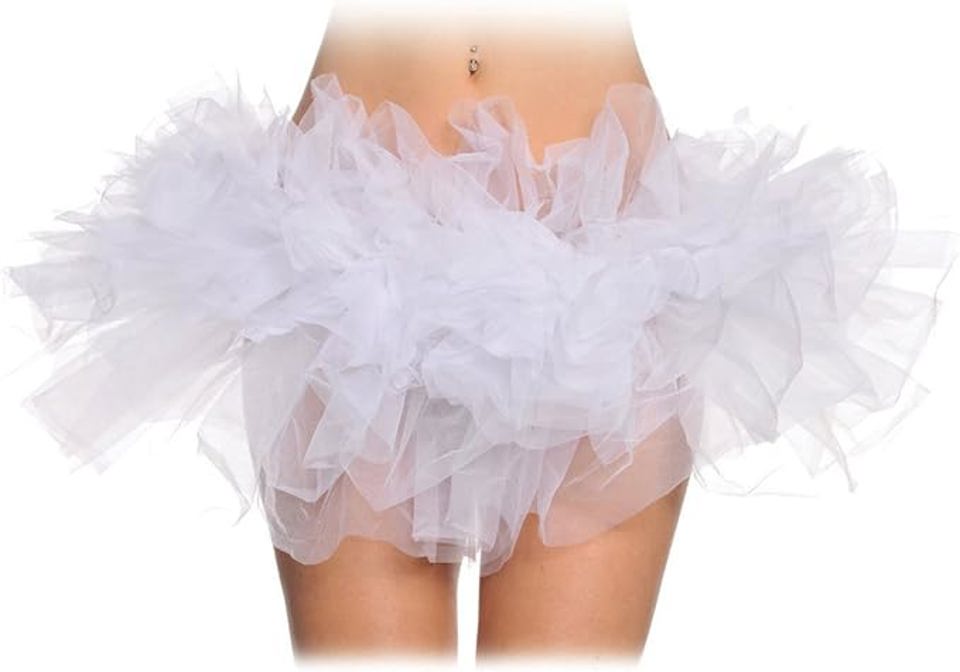 Adult tutu — side view showing ruffled organza layers and fit