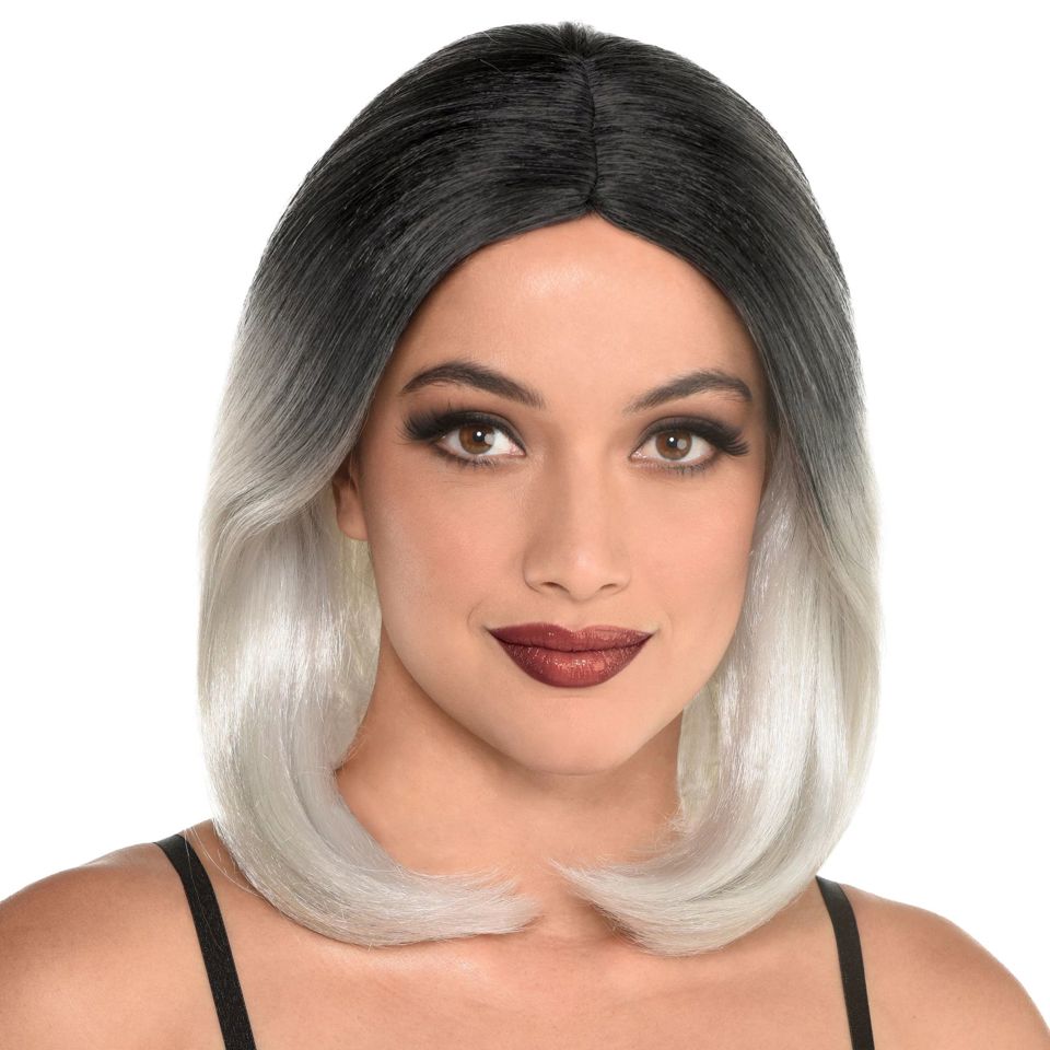 Women's Black to Grey Ombre Wig
