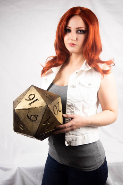 Dé géant D20, 25 cm de haut, accessoire de présentation