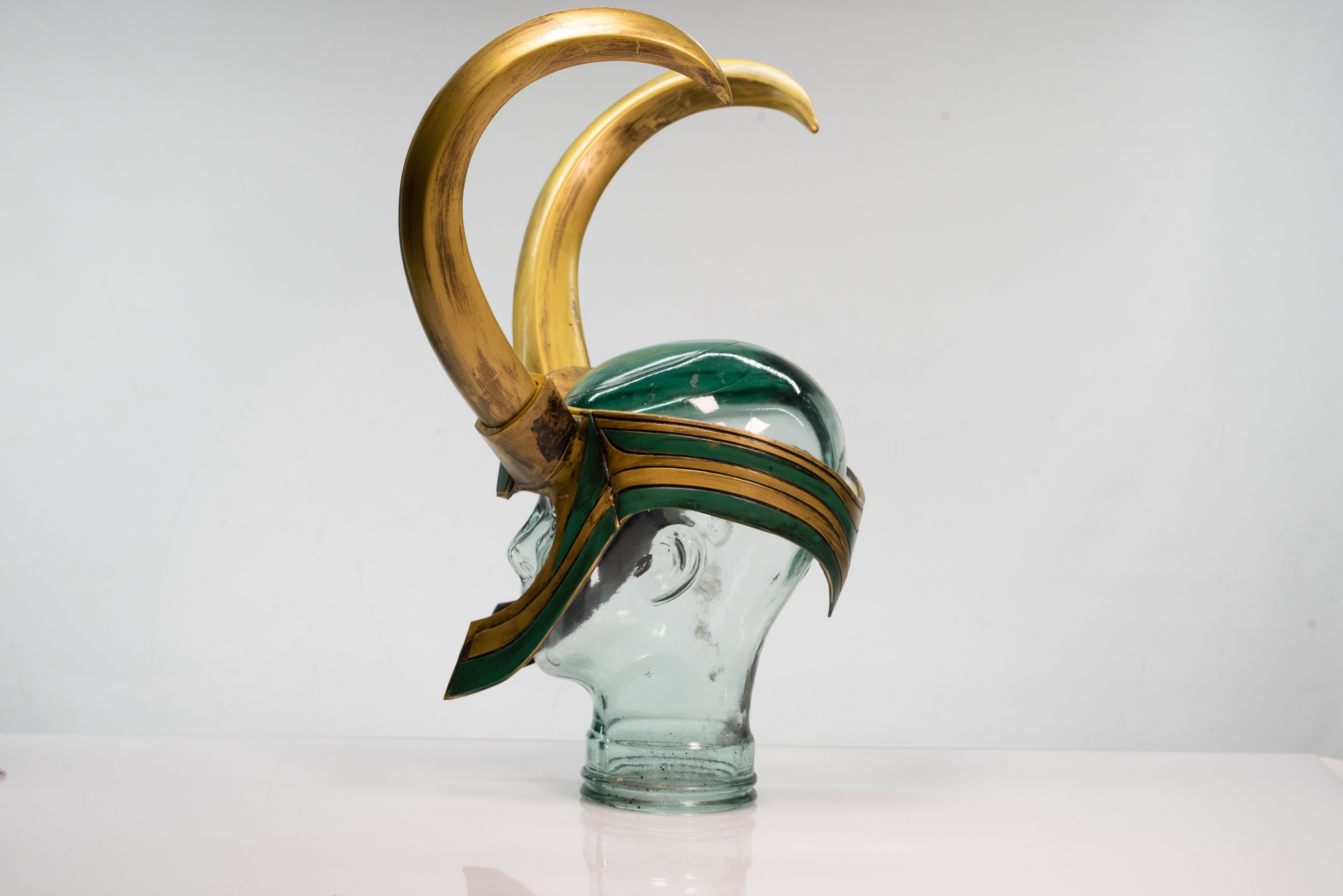 Ragnarok Loki Crown — side view showing horn height and painted detail