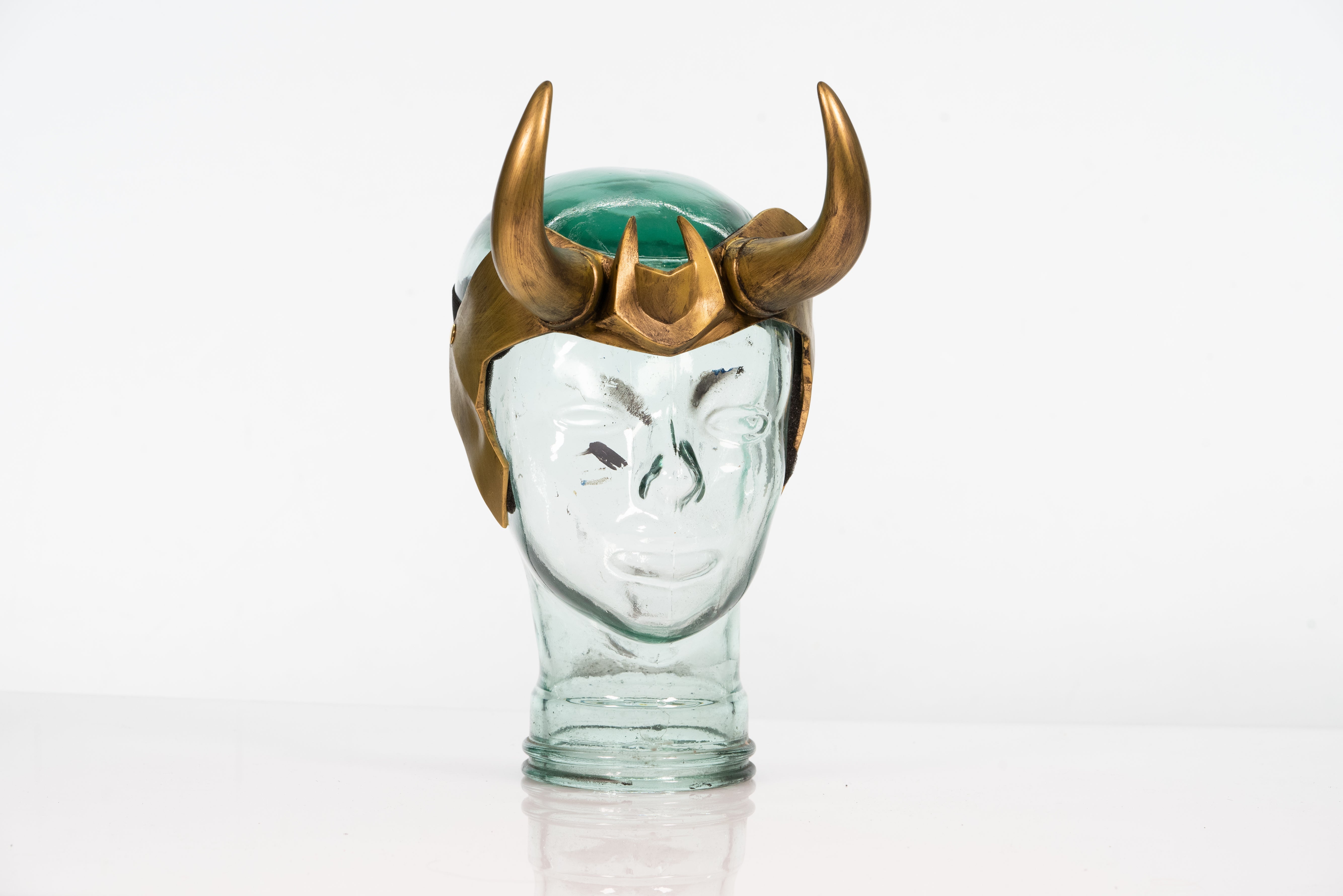 Loki Crown wearable prop — hand-painted PVC, low-profile horns, adult size
