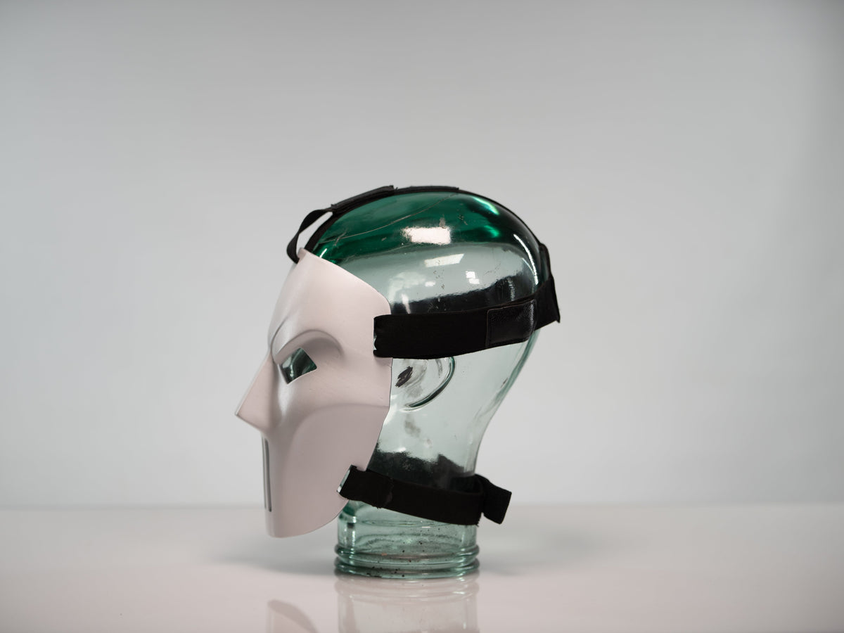 Casey Jones Mask clean variant — worn on model showing fit and scale