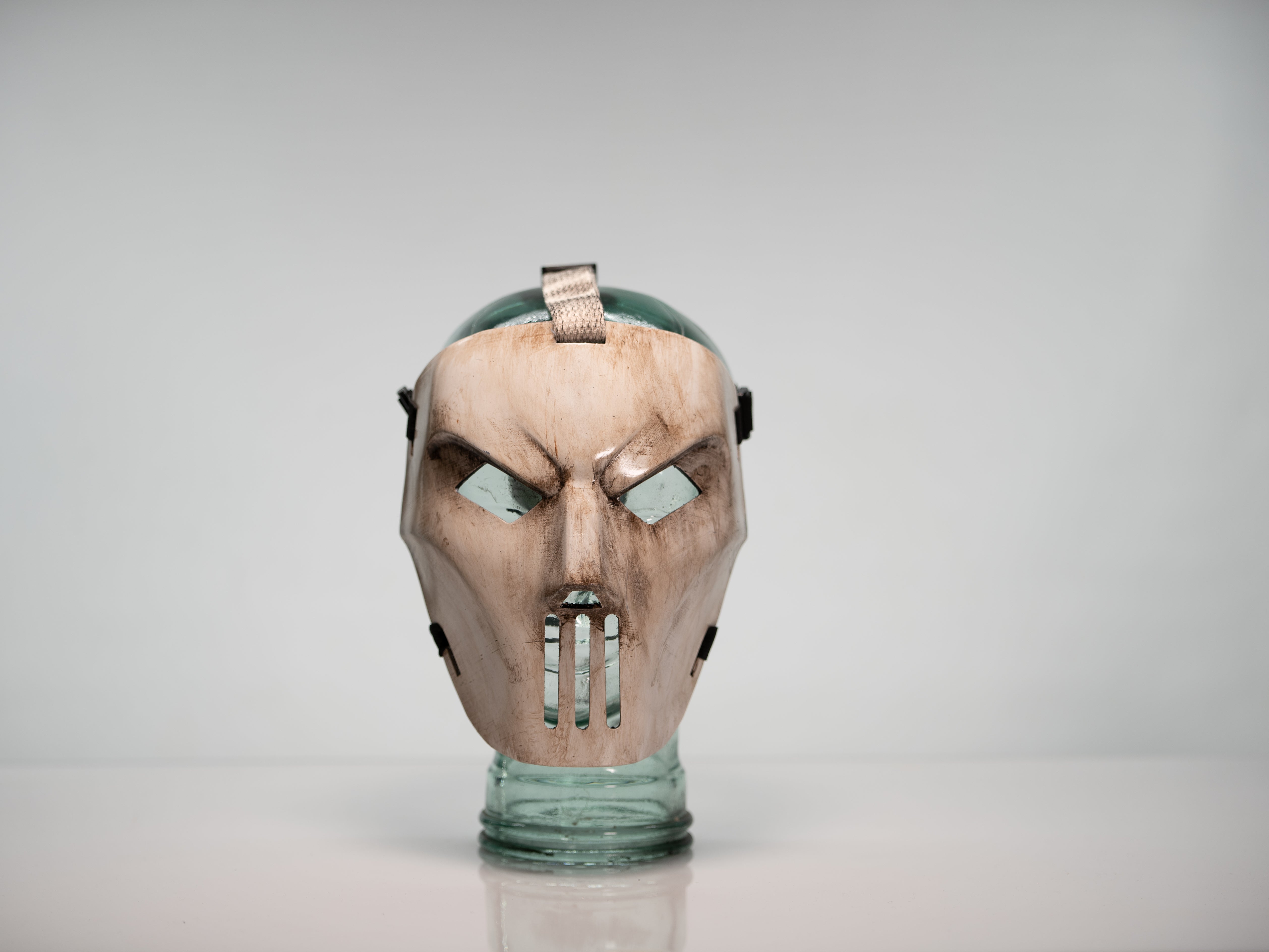 Casey Jones Mask dirty variant — weathered paint finish, battle-worn appearance