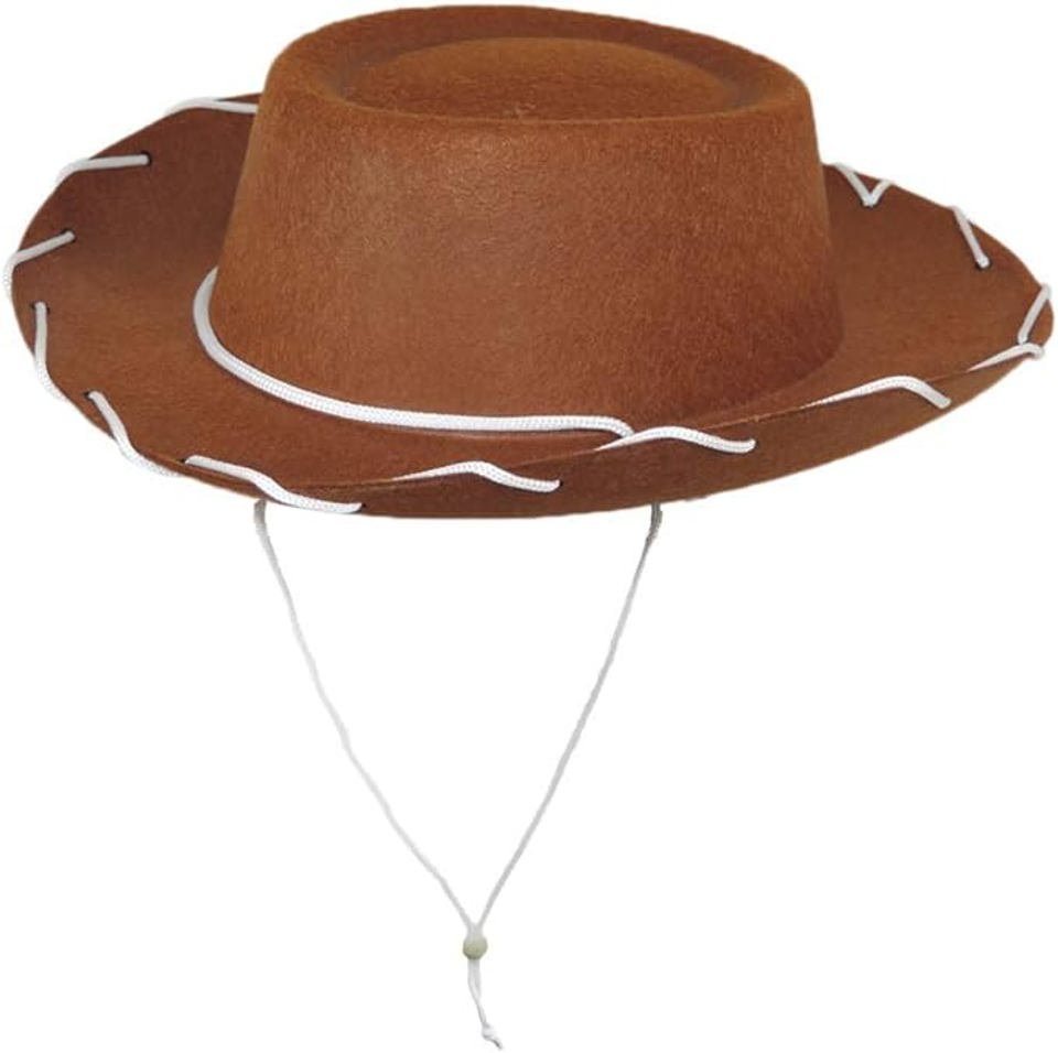 Brown Cowboy Hat w/Chin Strap (Kids)
