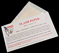 Flash Paper - Halloween FX Props