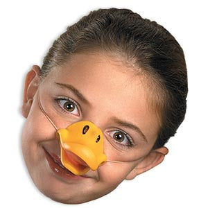 Duck bill nose — yellow, small with elastic strap