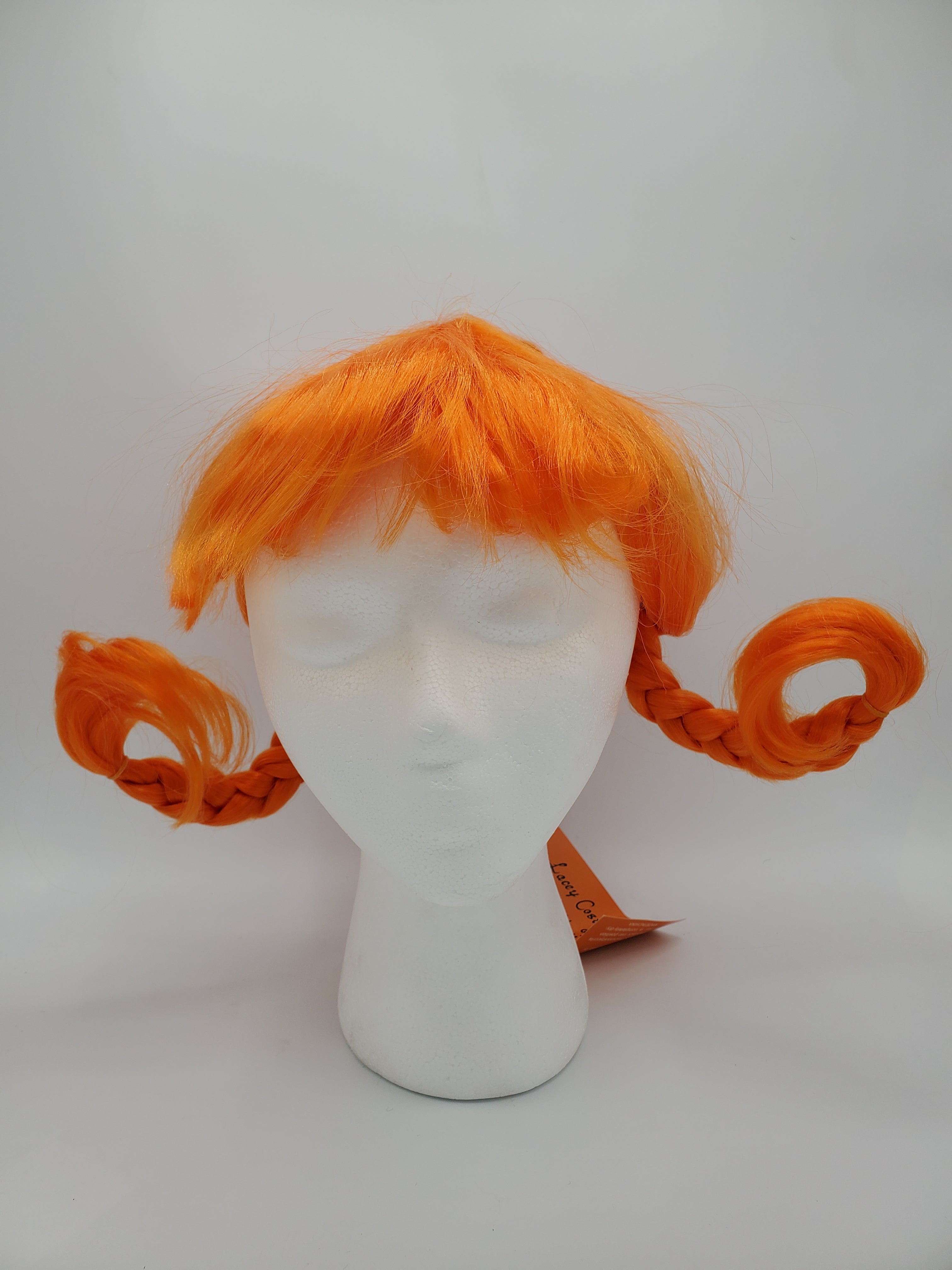 Country Girl Wig (Orange with Braids)