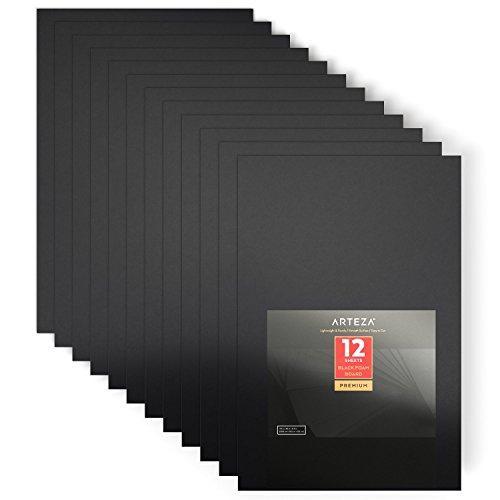 Black Foam Boards Cut To UIL Standard Sizes (Black on Edges)