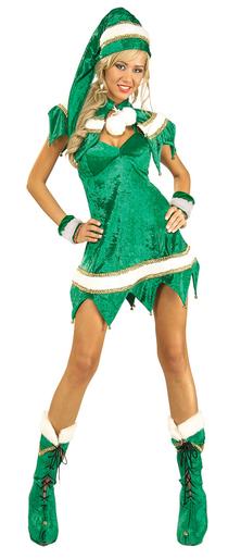 Sexy Adult Green Elf Costume