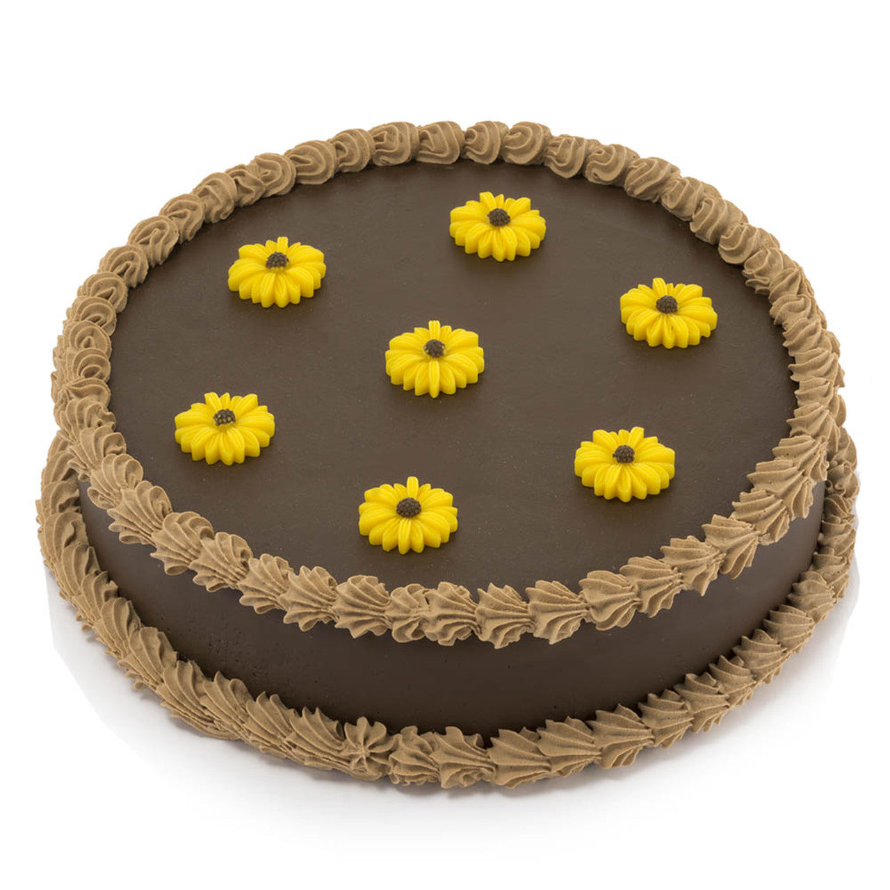 Pastel de flores de chocolate